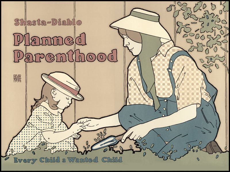 (*NEW ARRIVAL*) (Art) David Lance Goines. Planned Parenthood