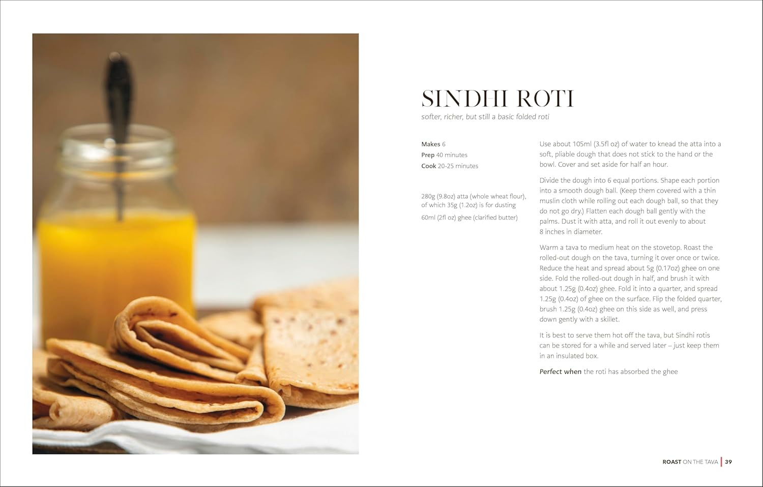 Roti: 90 Simple Recipes for the Indian Bread and Its Accompaniments (Anuradha Ravindranath)