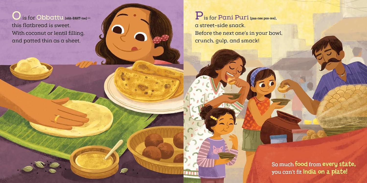 India on a Plate!: Indian Food from A to Z Board book (Archana Sreenivasan)