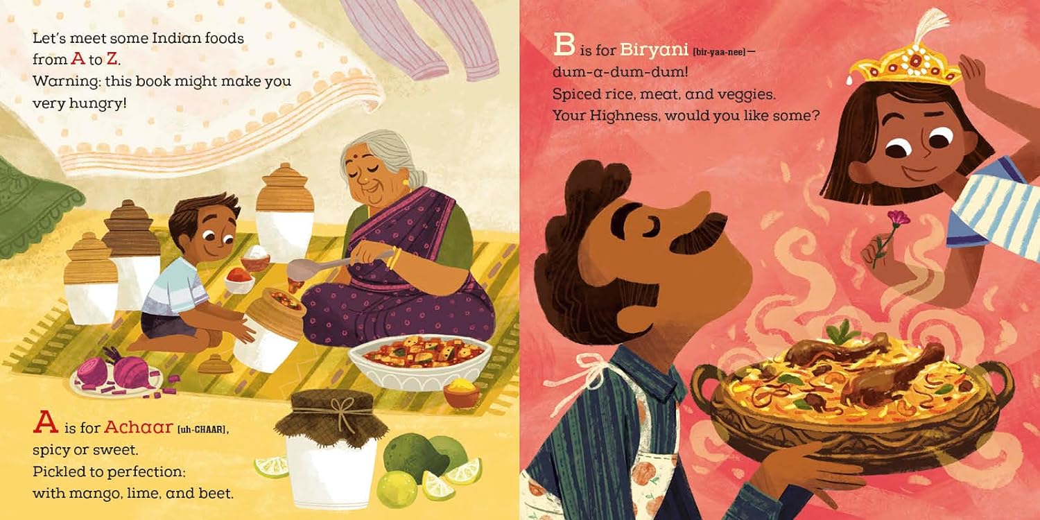 India on a Plate!: Indian Food from A to Z Board book (Archana Sreenivasan)