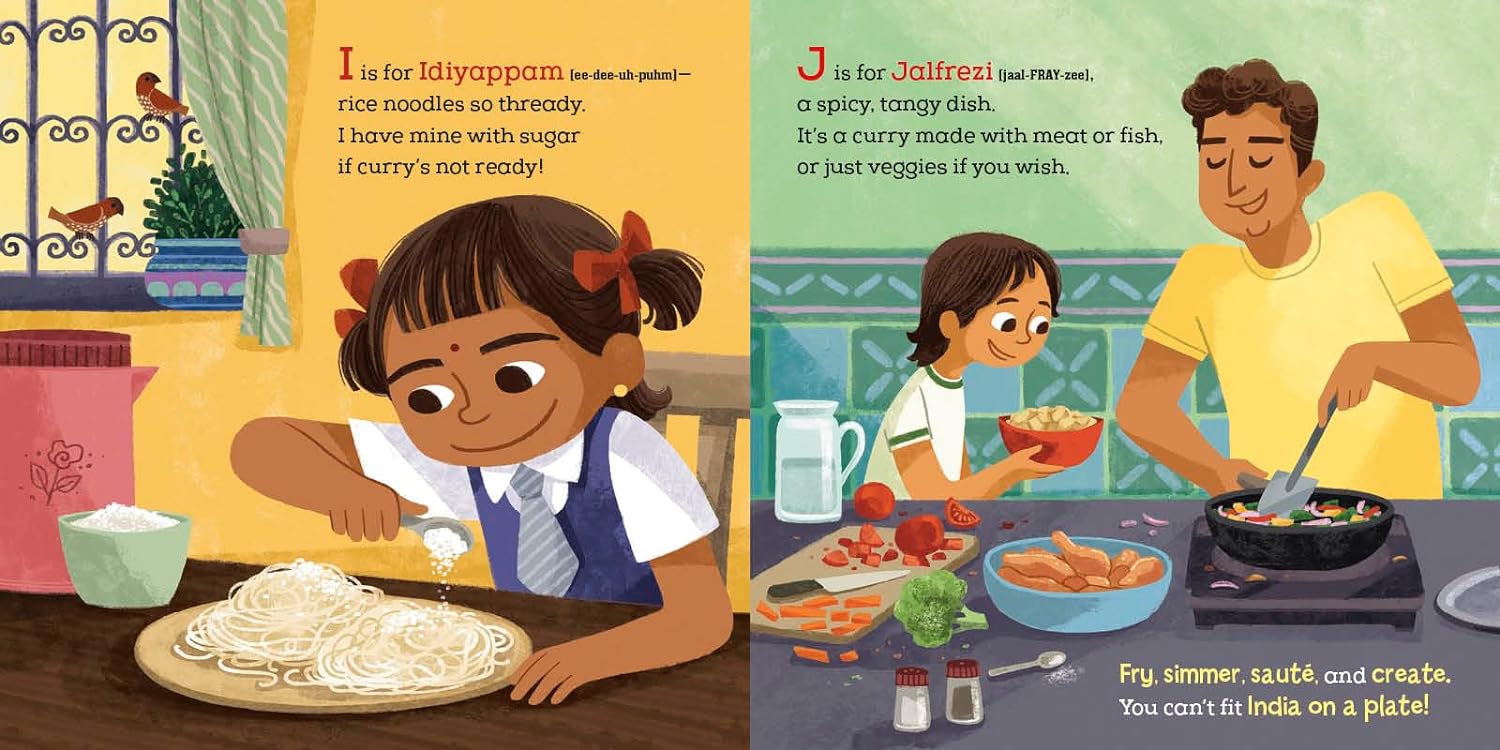 India on a Plate!: Indian Food from A to Z Board book (Archana Sreenivasan)