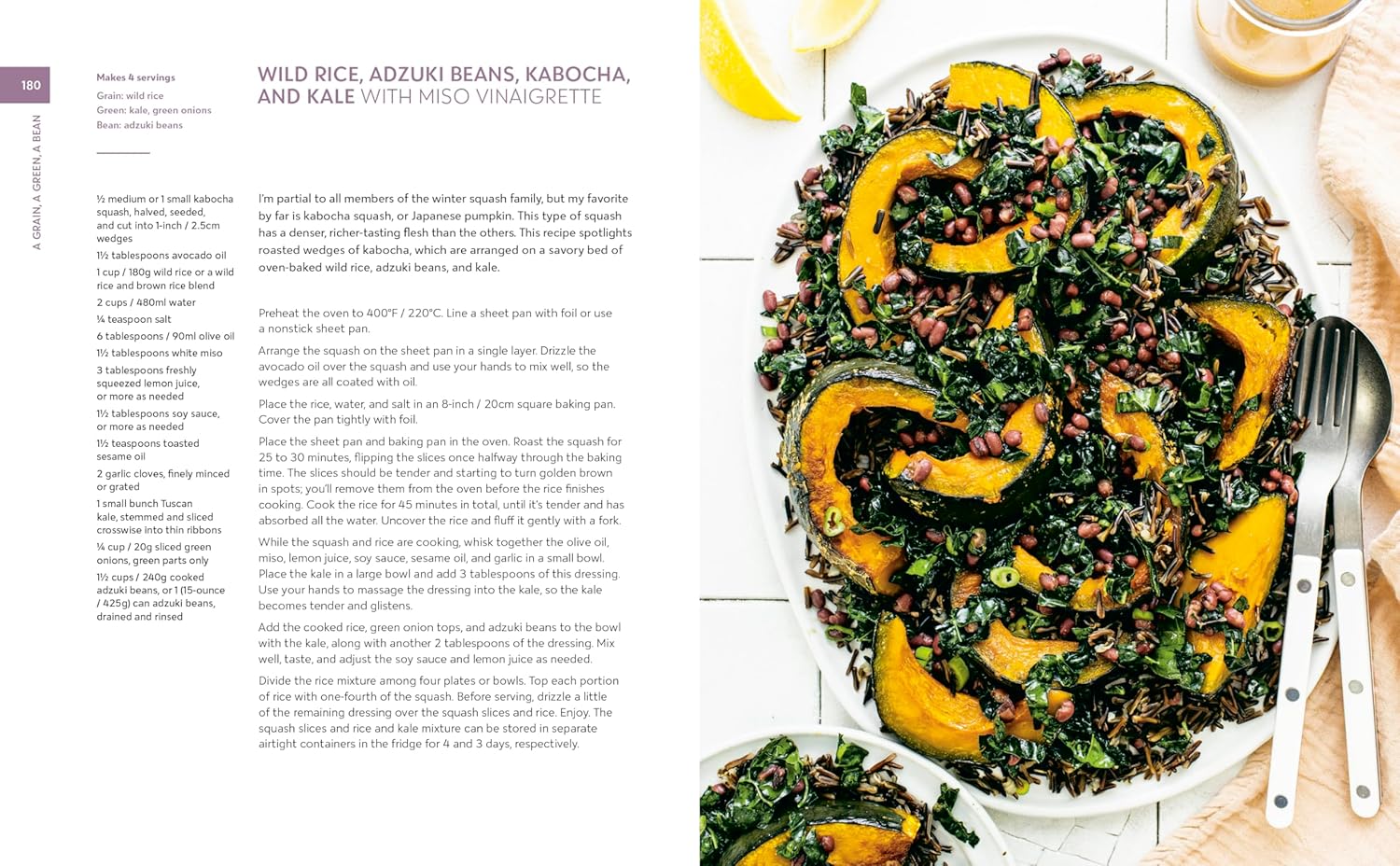 A Grain, a Green, a Bean: One Simple Formula, Countless Meatless Meals (Gena Hamshaw) *Signed*