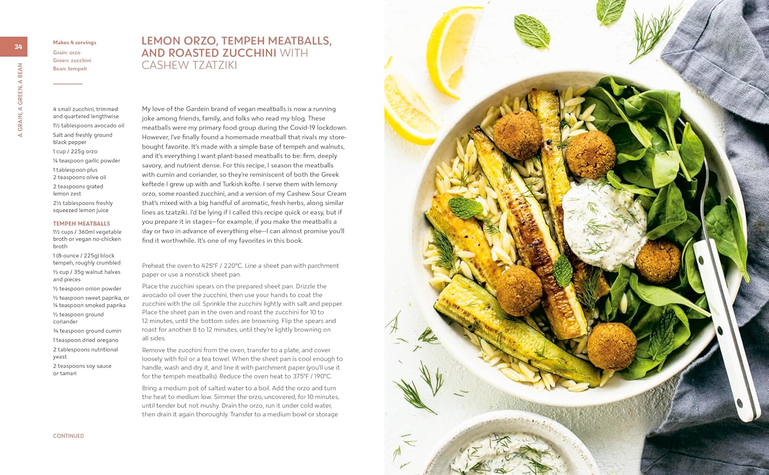A Grain, a Green, a Bean: One Simple Formula, Countless Meatless Meals (Gena Hamshaw) *Signed*