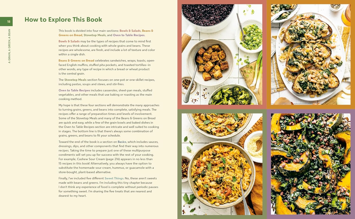 A Grain, a Green, a Bean: One Simple Formula, Countless Meatless Meals (Gena Hamshaw) *Signed*