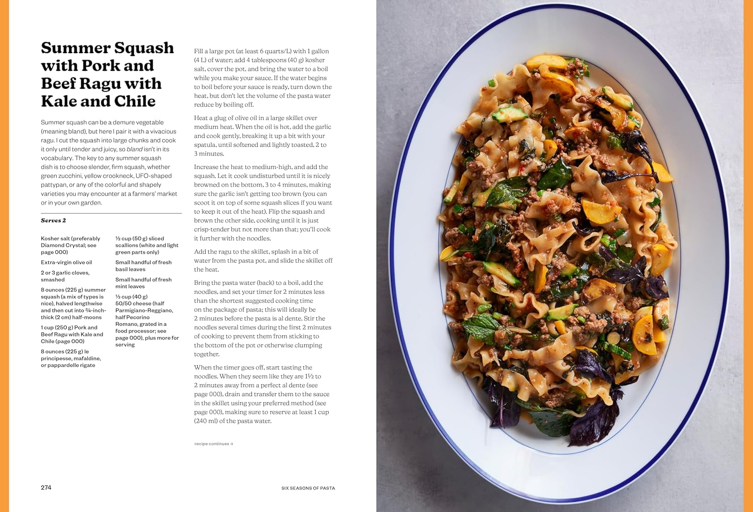 Six Seasons of Pasta: A New Way with Everyone's Favorite Food (Joshua McFadden & Martha Holmberg) *Signed*