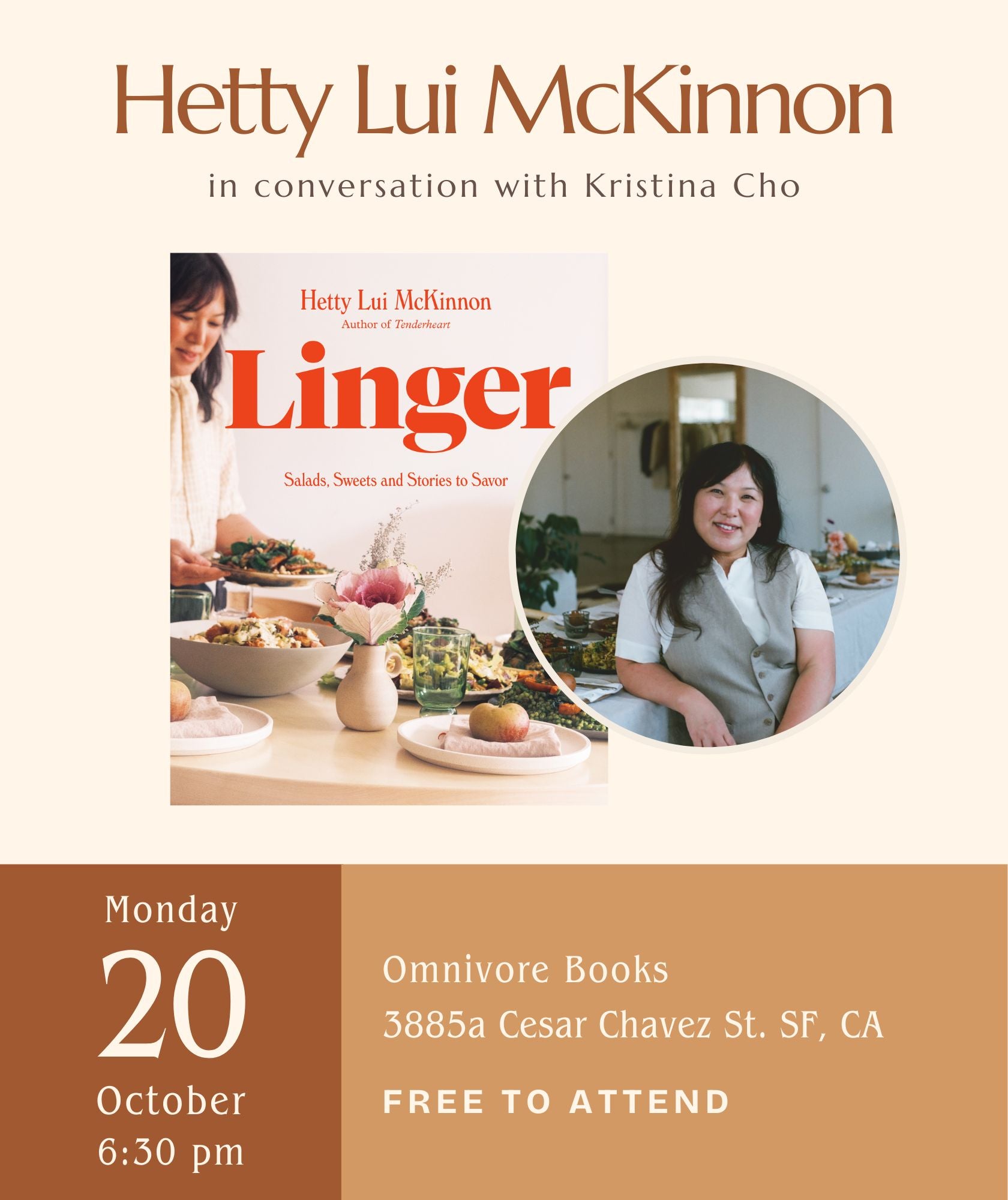 Hetty Lui McKinnon • Linger: Salads, Sweets and Stories to Savor