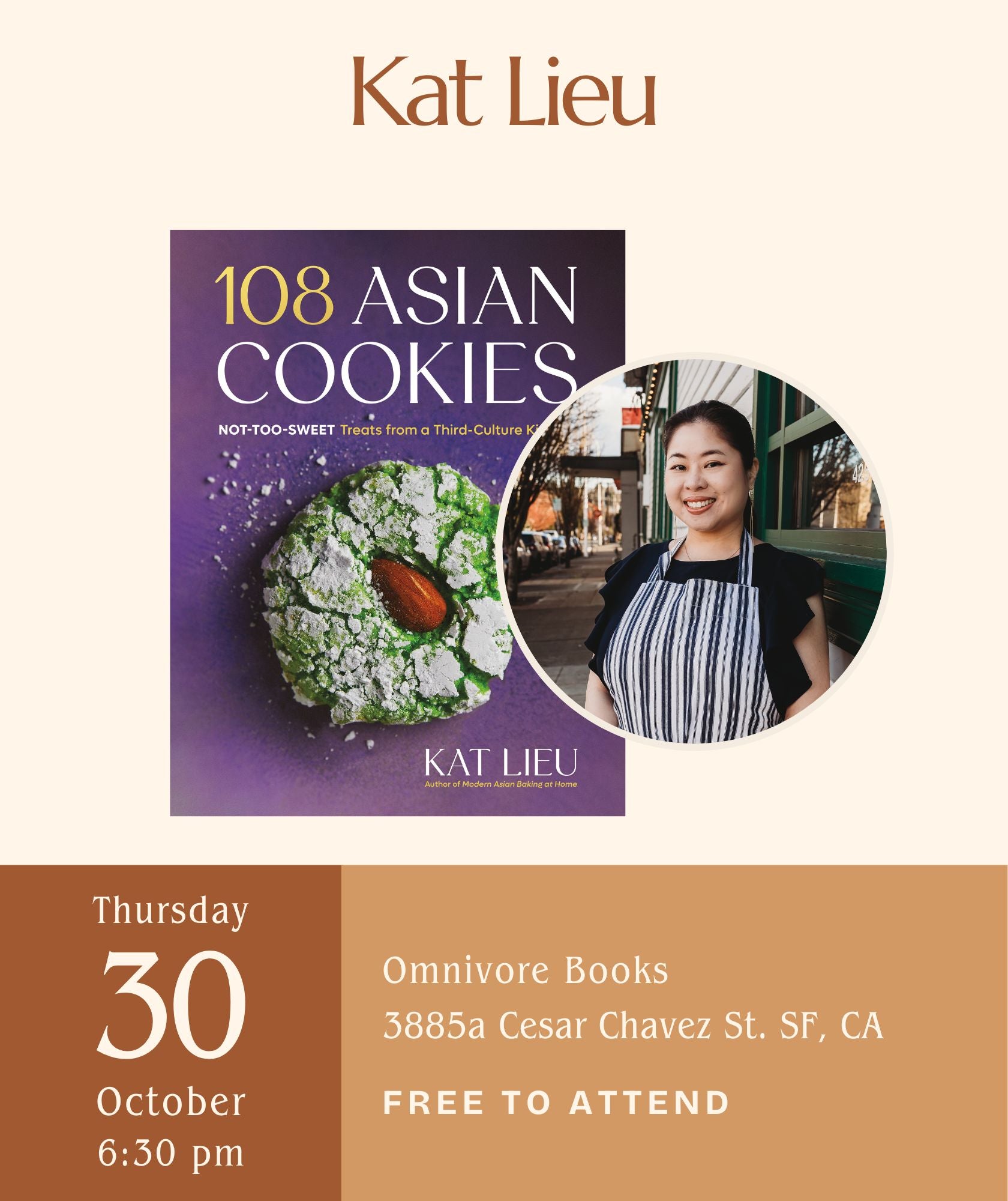 Kat Lieu Author Event • 108 Asian Cookies