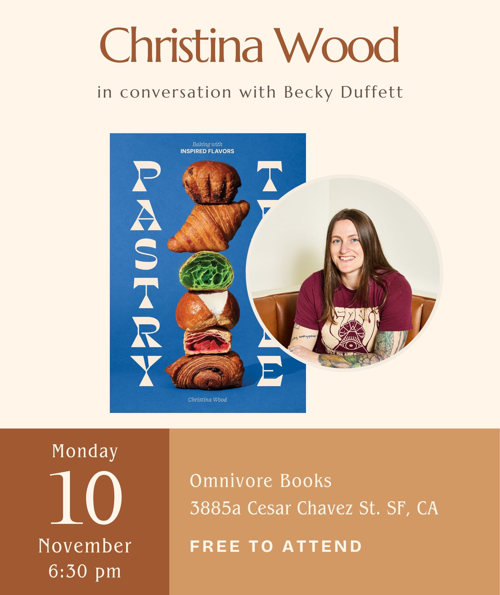 Christina Wood Author Event • Pastry Temple
