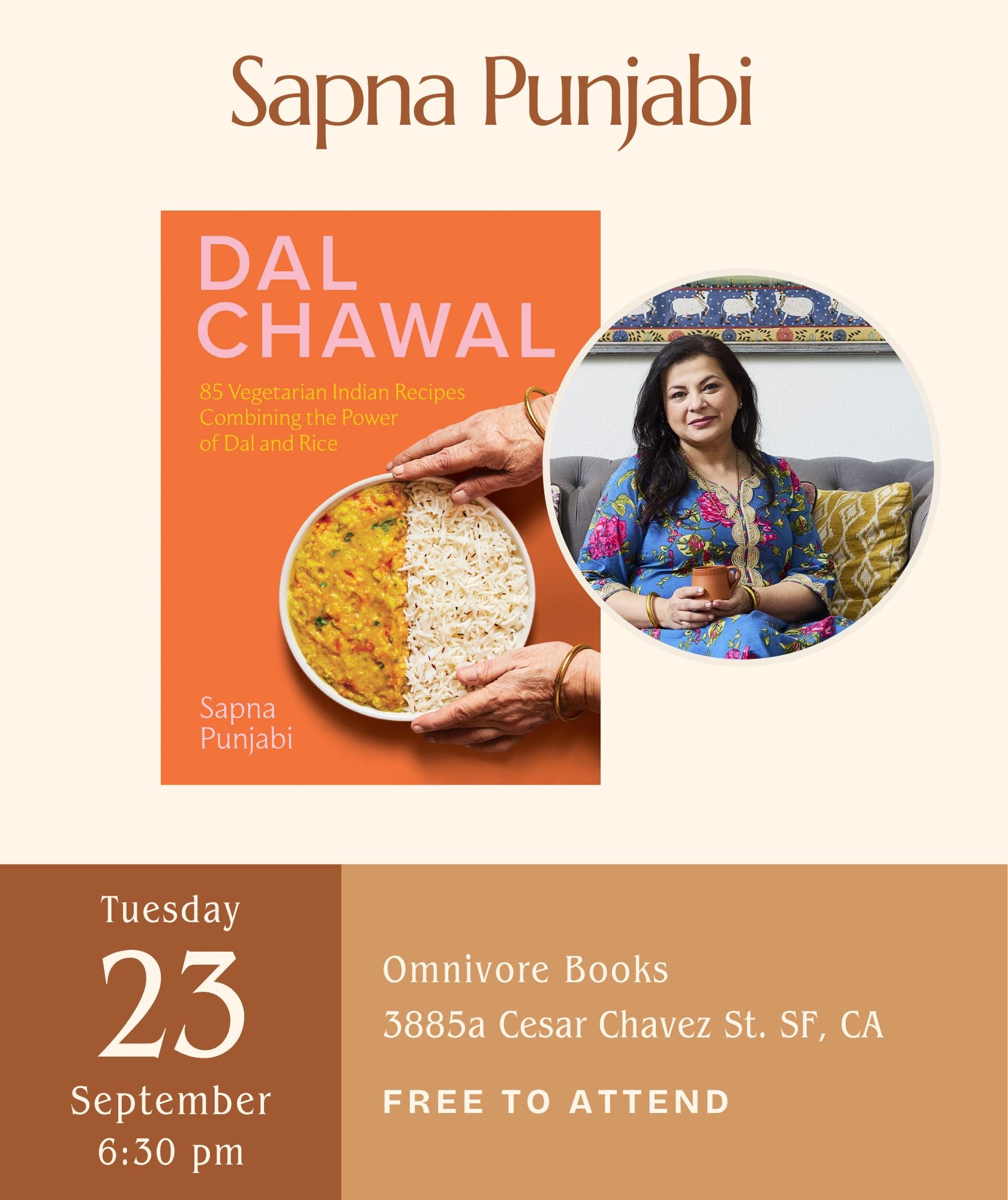 Sapna Punjabi Author Event • Dal Chawal