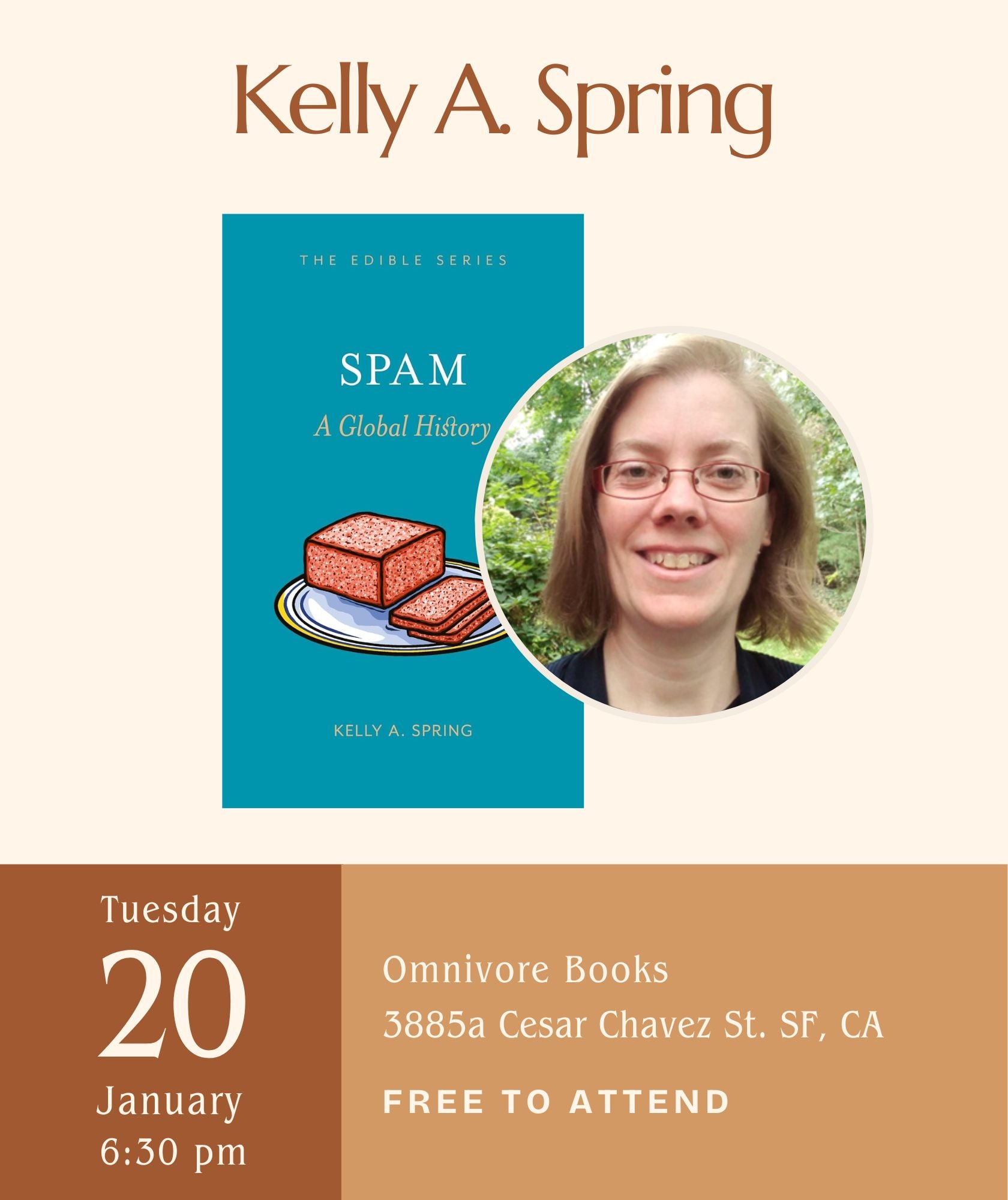 Kelly A. Spring Author Event • SPAM: A Global History