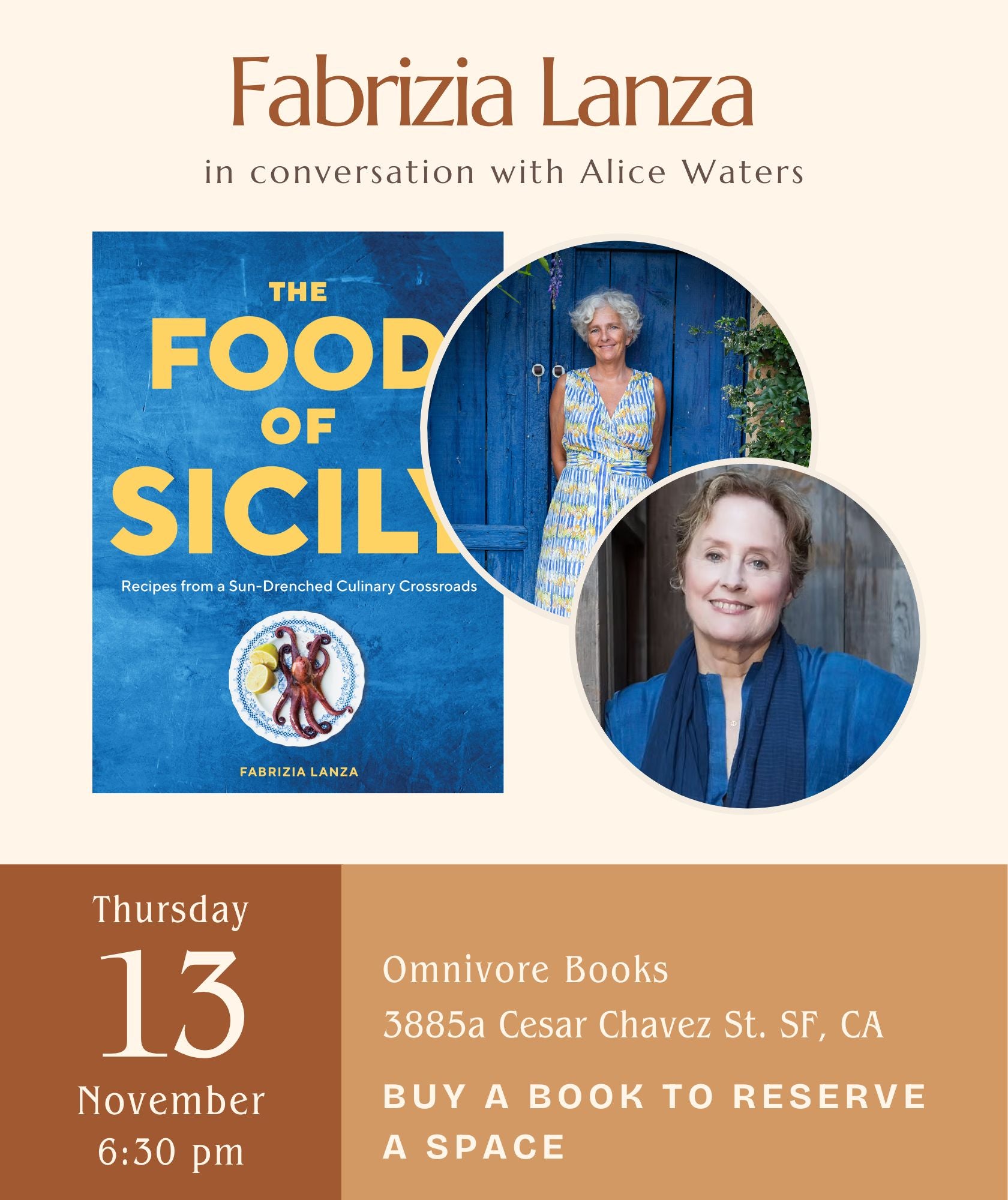 Fabrizia Lanza & Alice Waters in Conversation • The Food of Sicily & A School Lunch Revolution