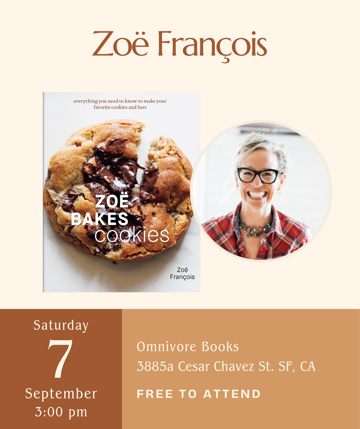 Zoë François Author Talk • Zoë Bakes Cookies Everything You Need to K