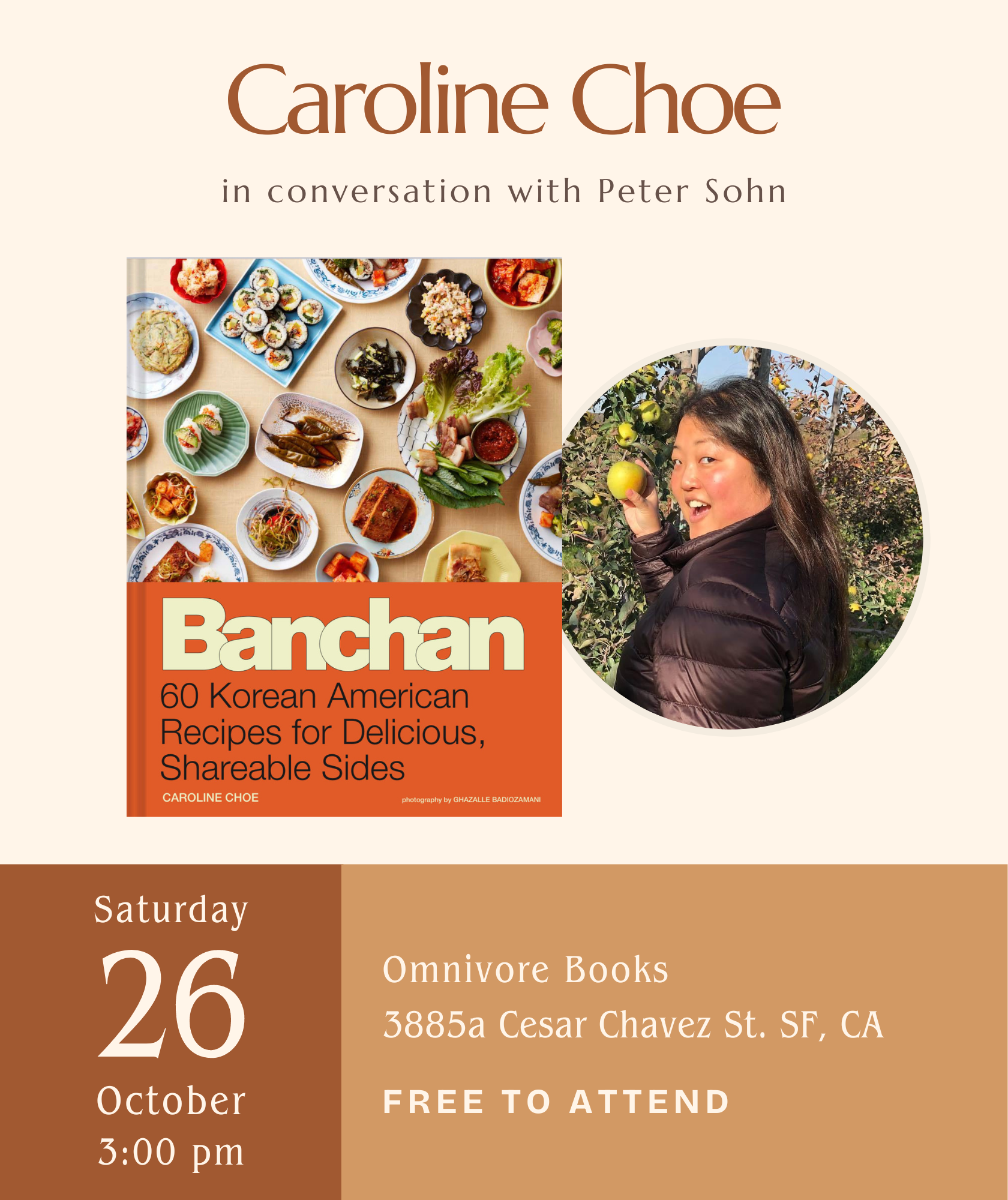 Caroline Choe Author Talk • Banchan: 60 Korean American Recipes for Delicious, Shareable Sides