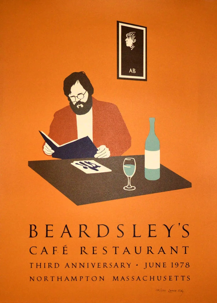 (*NEW ARRIVAL*) (Art) Lance Hidy. Beardsley's Cafe Restaurant - Third Anniversary Celebration (Copy)