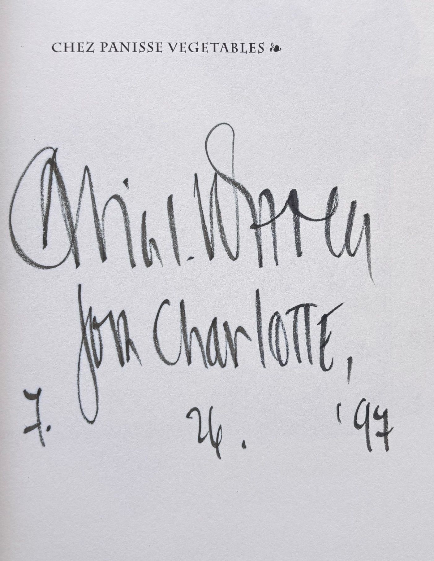 (*NEW ARRIVAL*) Alice Waters. Chez Panisse Vegetables *Signed*