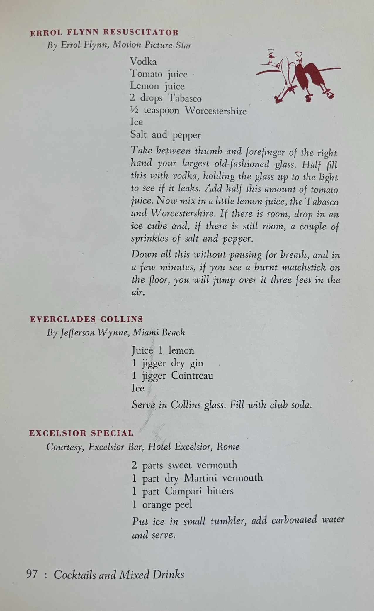 (Cocktails) Ted Saucier. Ted Saucier's Bottoms Up. *Signed*