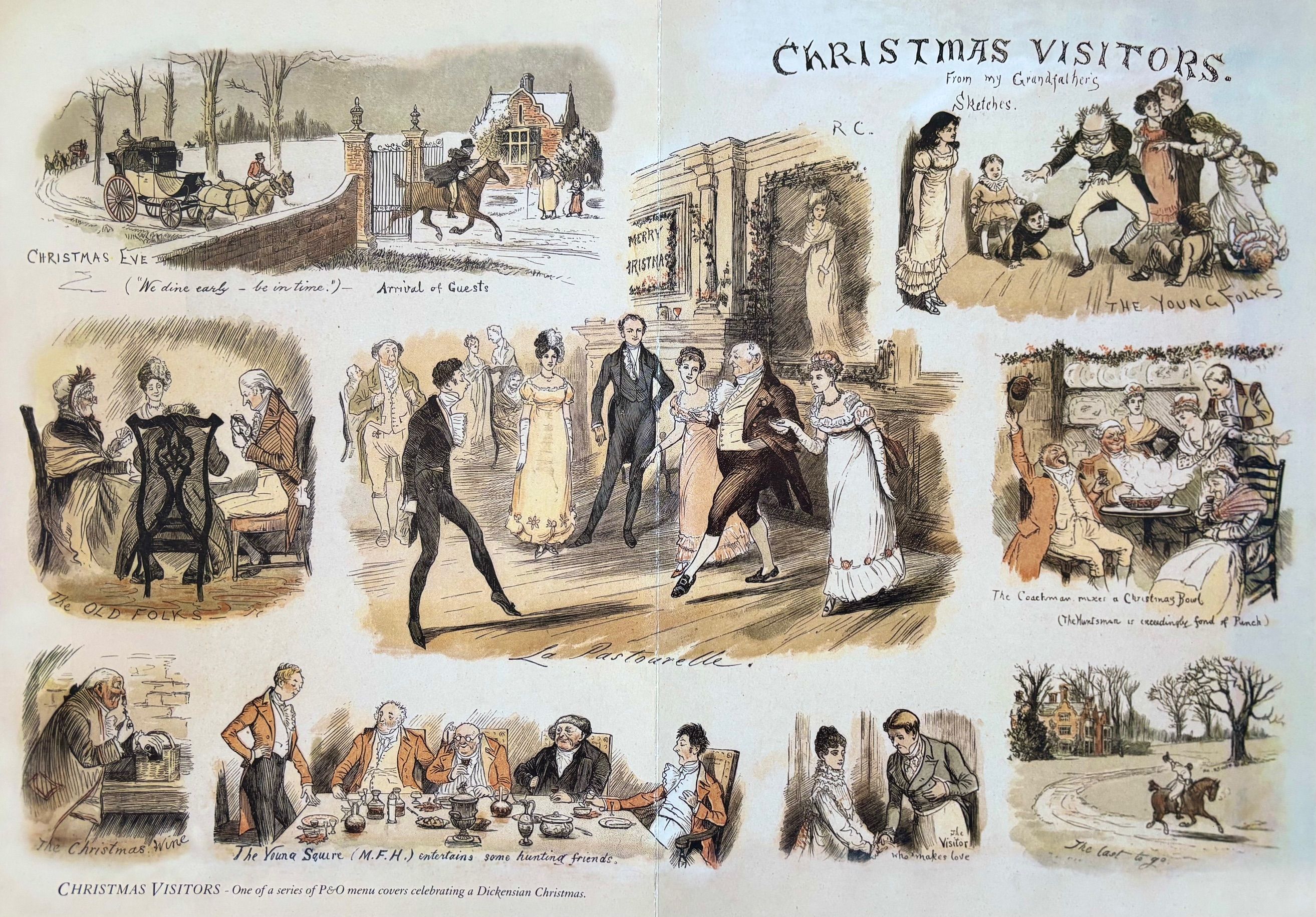 (*NEW ARRIVAL*) P & O Lines. Merry Christmas - Christmas Day Dinner