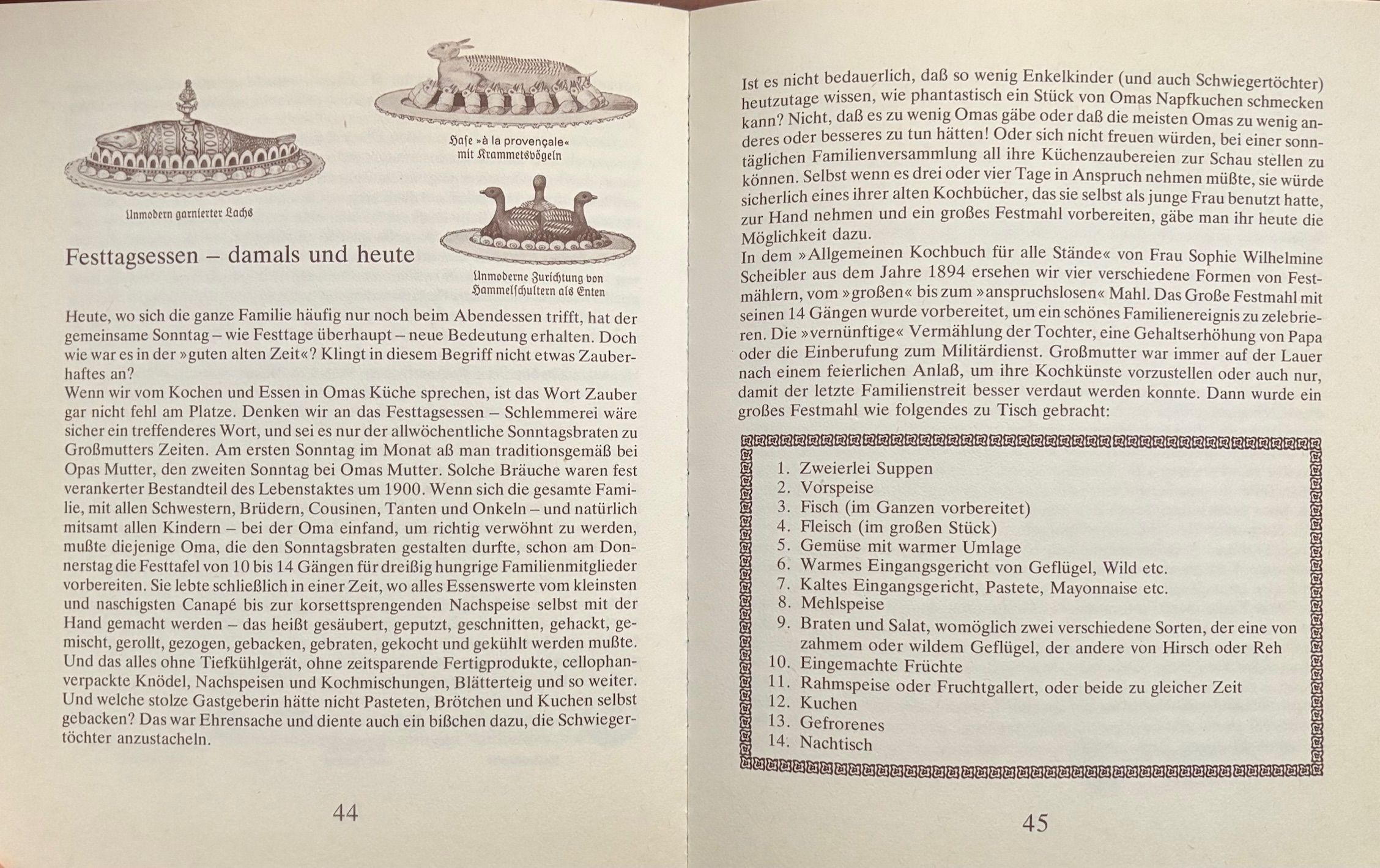 (German) J. Peter Lemcke. Omas Kuche und Unsere Kuche Heute