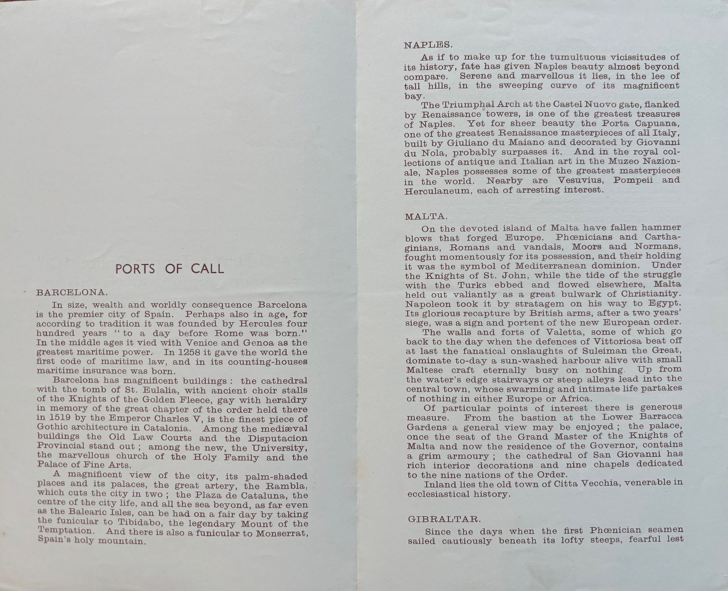 P & O Lines. S.S. Strathaird. Group of ephemera