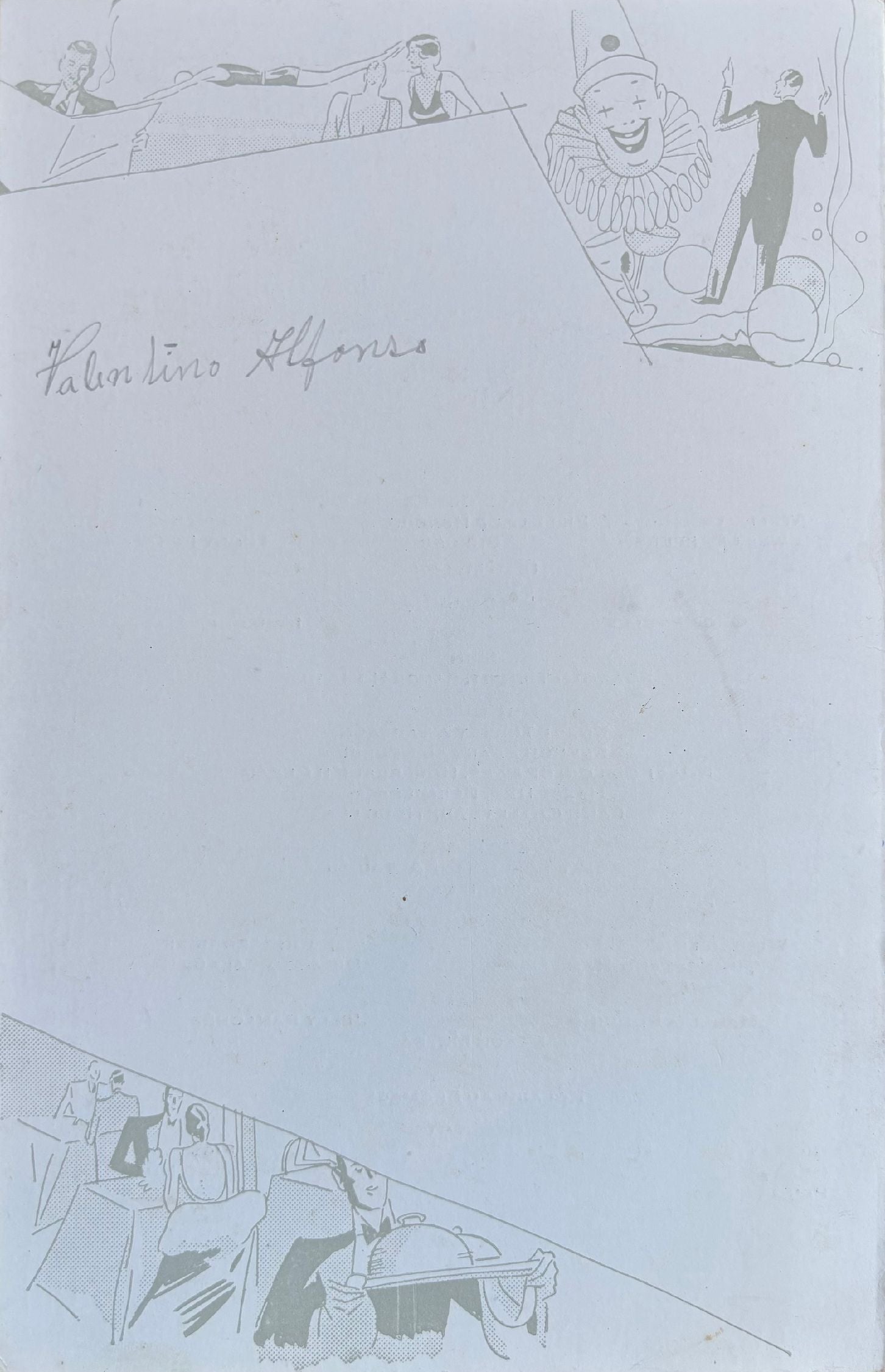 P & O Lines. S.S. Strathaird. Menu