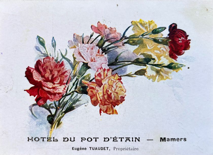 (*NEW ARRIVAL*) Hotel du Pot d'Etain. Menu