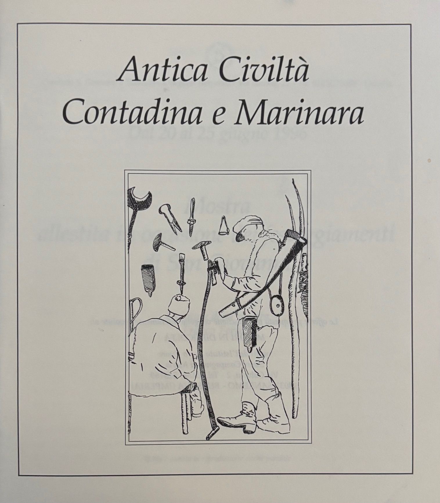 (*NEW ARRIVAL*) (Italian - Imperia) Franco Ferrero. Antica Civilta Contadina e Marinara