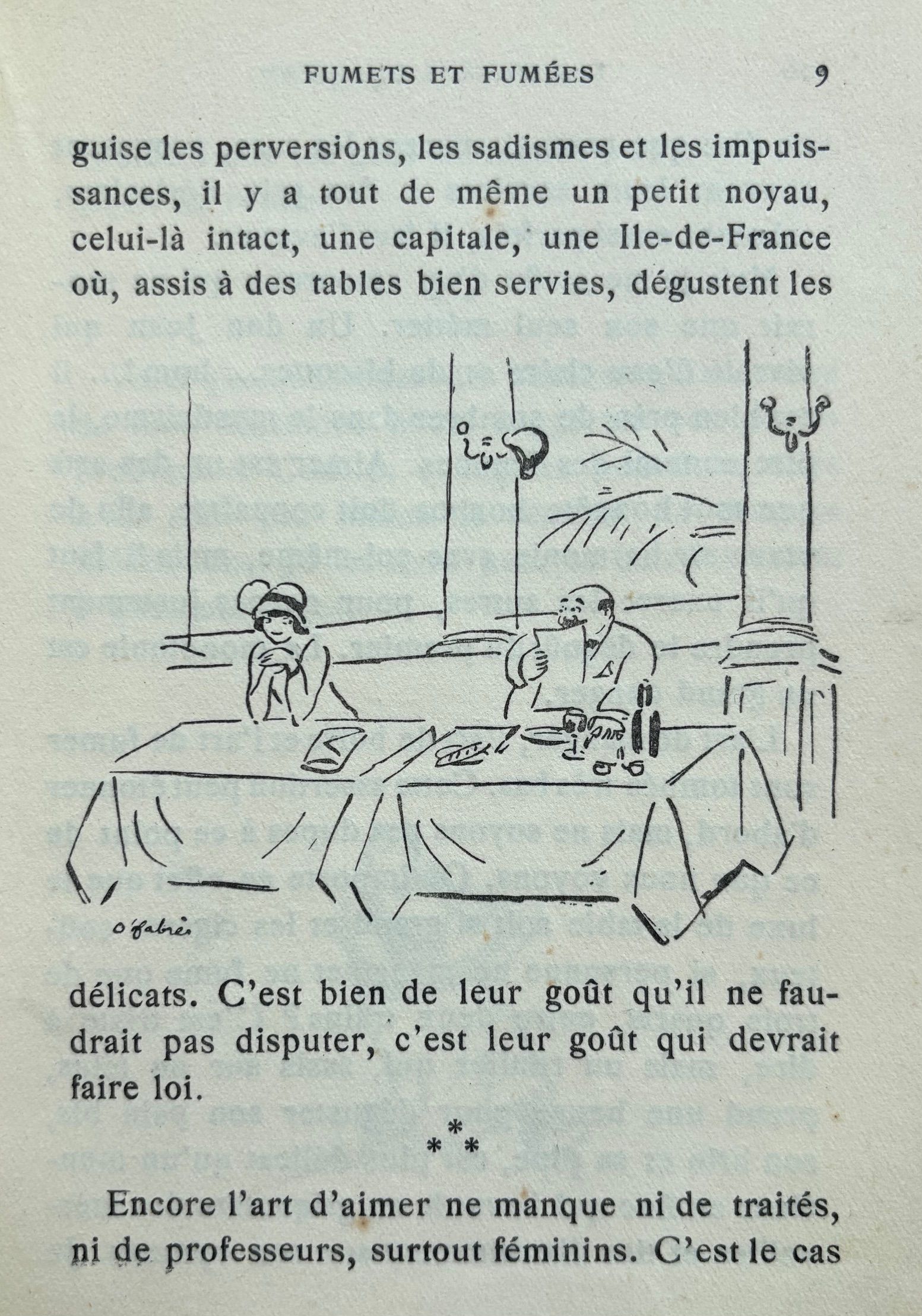 (*NEW ARRIVAL*) (French) Francis de Miomandre. Fumets et Fumées: l'Art de Manger, l'Art de Boire, l'Art de Fumer