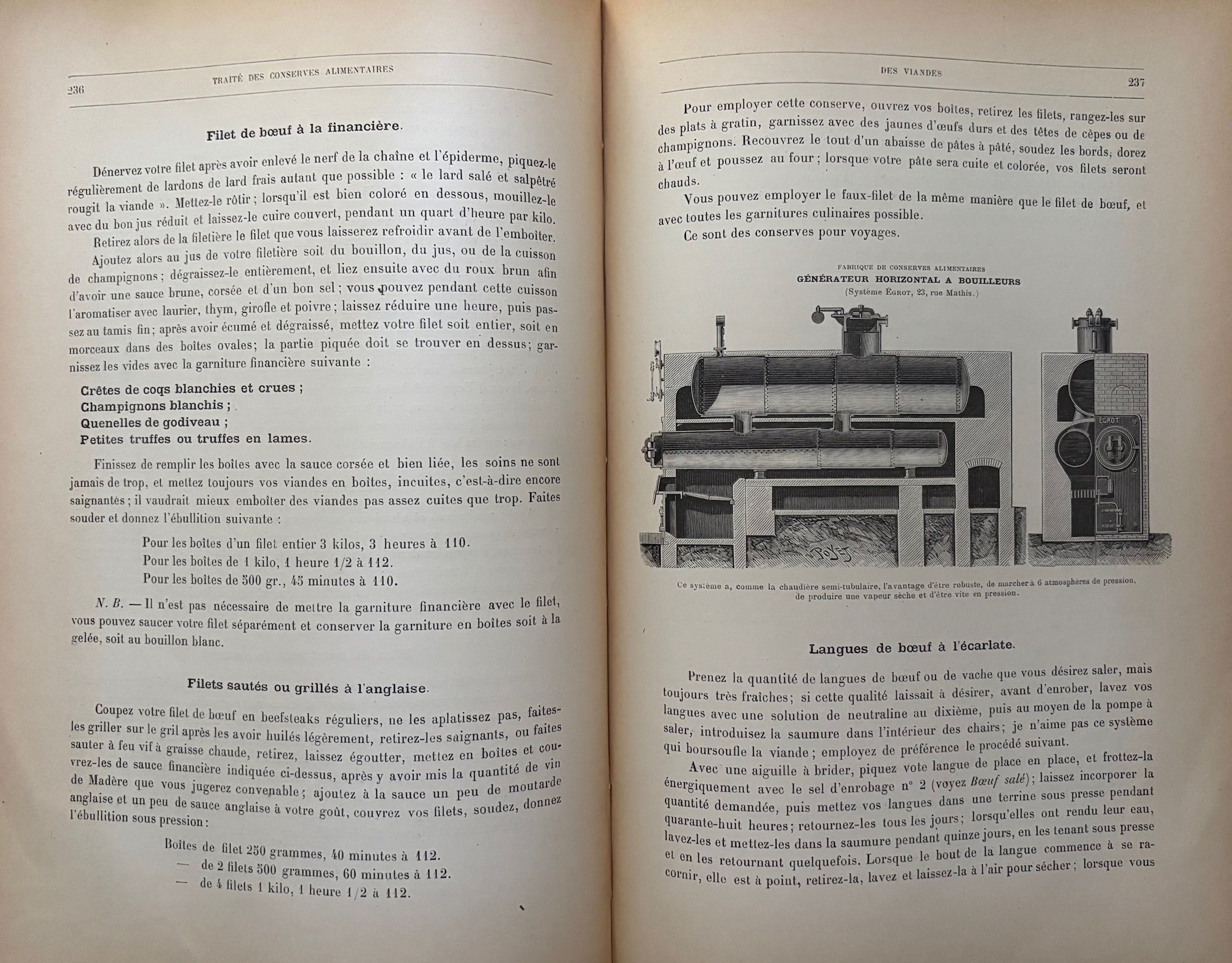 (*NEW ARRIVAL*) (Preserving) Auguste Corthay. La Conserve Alimentaire: Traite Pratique de Fabrication
