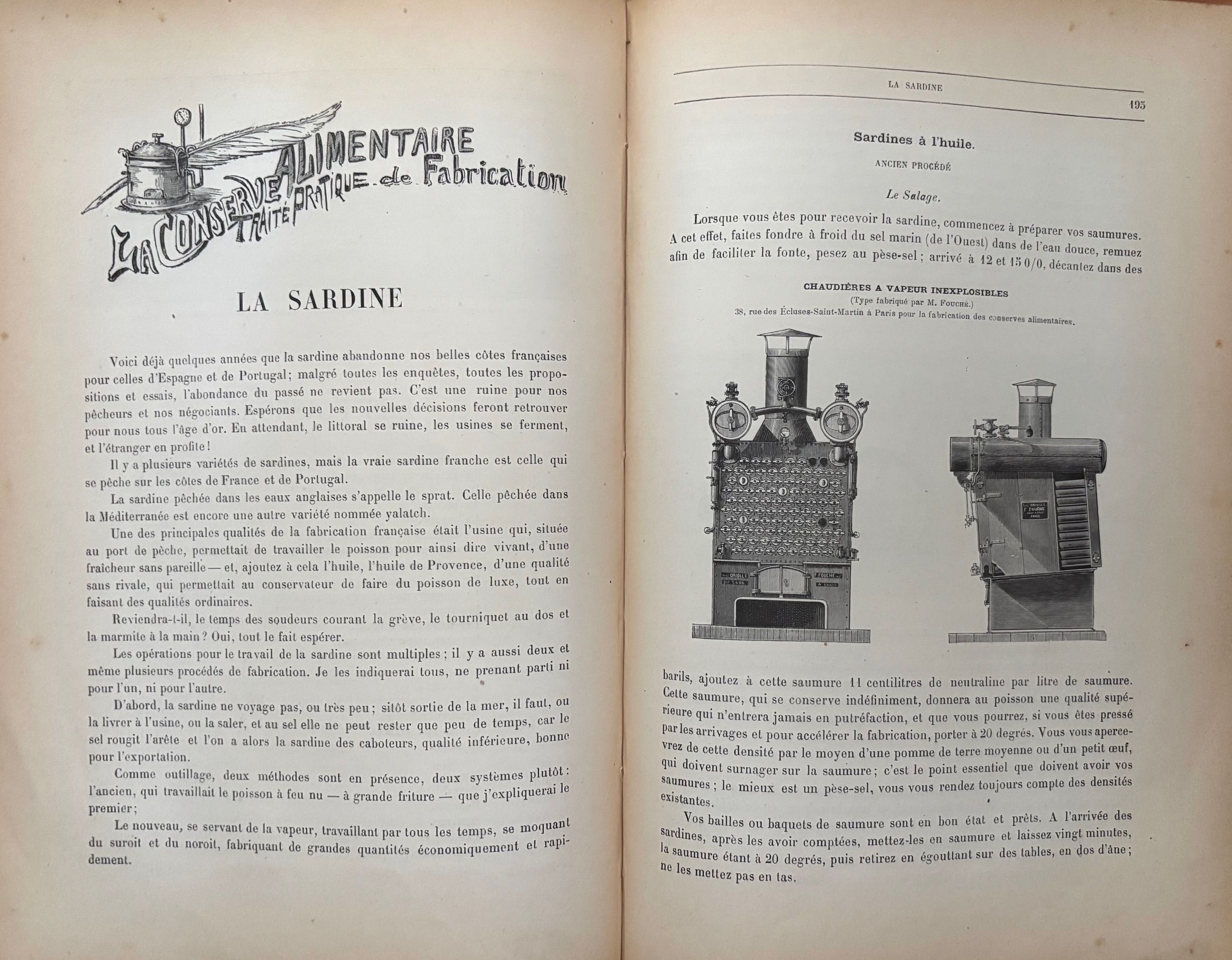 (*NEW ARRIVAL*) (Preserving) Auguste Corthay. La Conserve Alimentaire: Traite Pratique de Fabrication