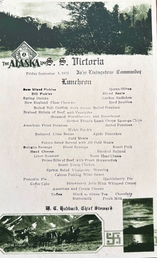 (*NEW ARRIVAL*) The Alaska Line. Luncheon