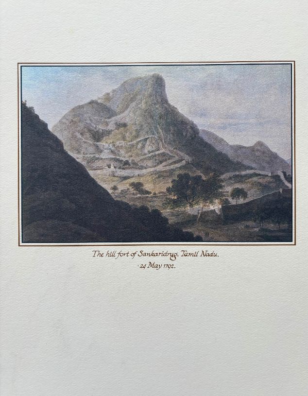 (*NEW ARRIVAL*) Princess Cruises. The Hill Fort of Sankaridrug, Tamil Nadu, 24 May 1792