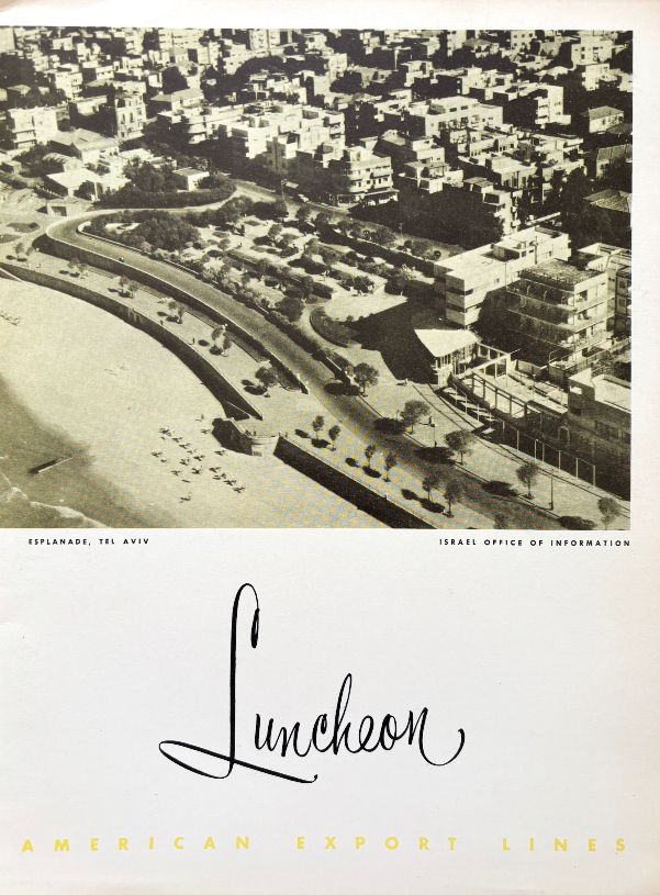 American Export Lines. Luncheon