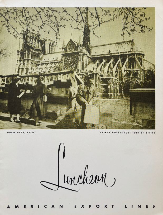 American Export Lines. Luncheon