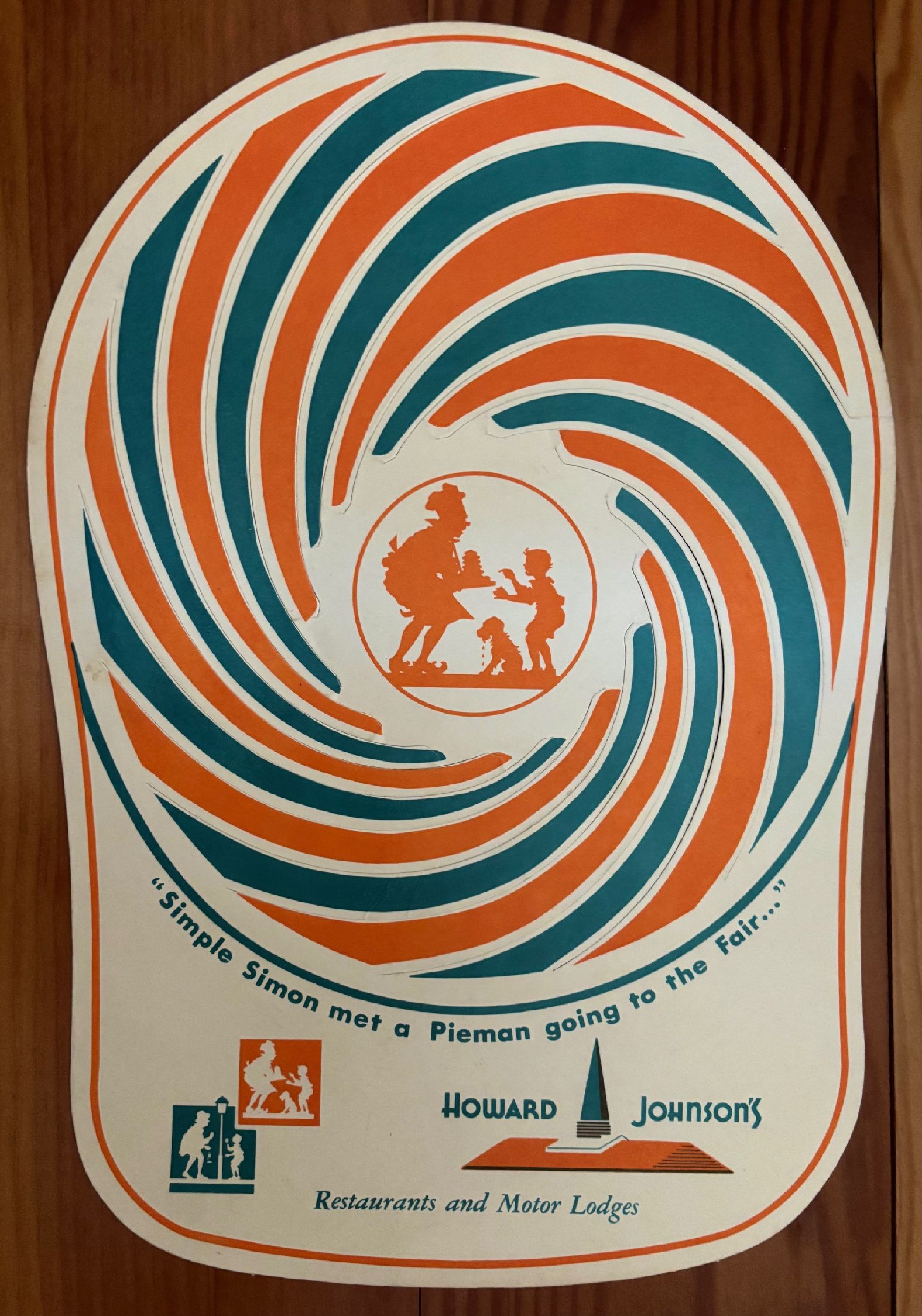 (*NEW ARRIVAL*) Howard Johnson's Big League Hat Menu