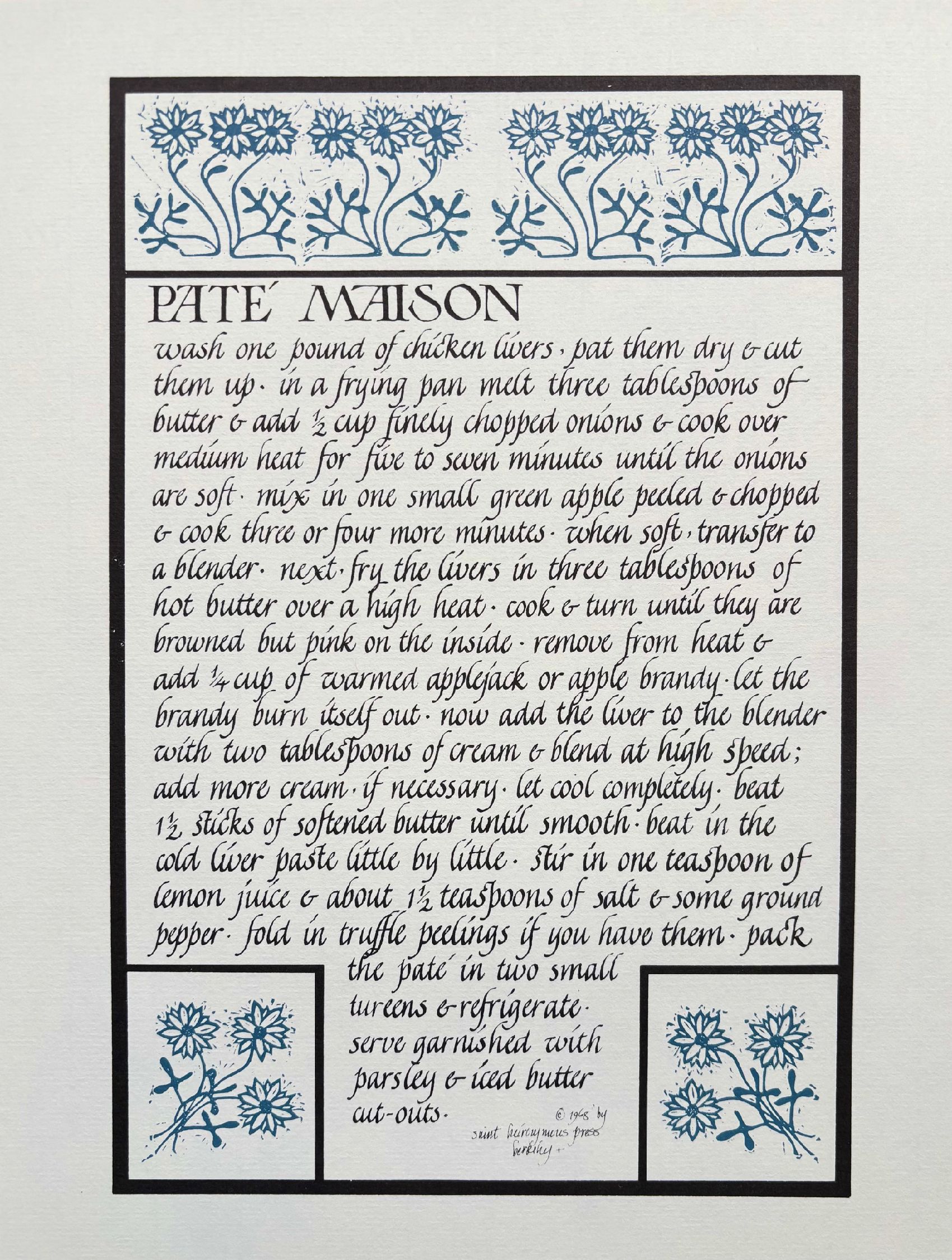 (*NEW ARRIVAL*) (Chez Panisse) Pate Maison