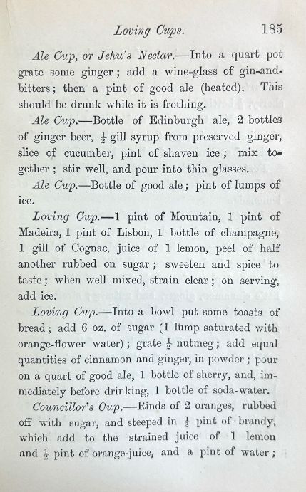 (Cocktails) Terrington, William. Cooling Cups and Dainty Drinks: A Collection of Recipes for "Cups" and Other Compounded Drinks, and of General Information on Beverages of All Kinds.