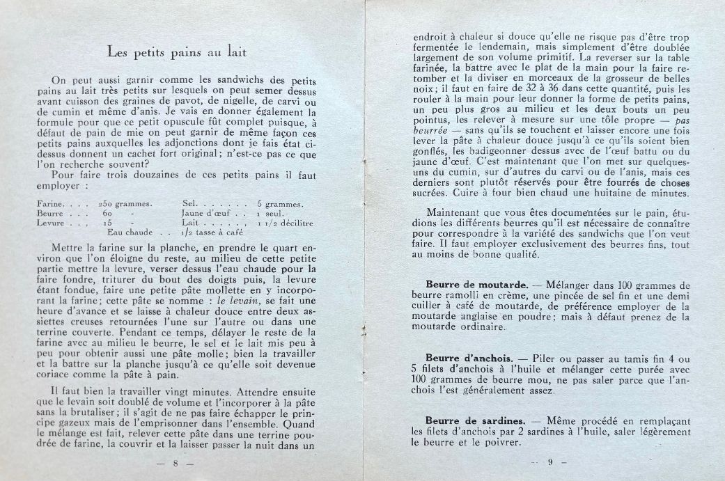 (*NEW ARRIVAL*) (Sandwiches) Pellaprat, H.P. Les Sandwichs et Petits Pains Fourres: Recueil de 60 recettes