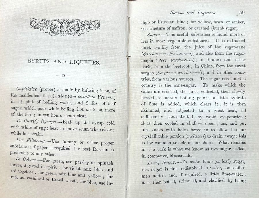 (Cocktails) Terrington, William. Cooling Cups and Dainty Drinks: A Collection of Recipes for "Cups" and Other Compounded Drinks, and of General Information on Beverages of All Kinds.