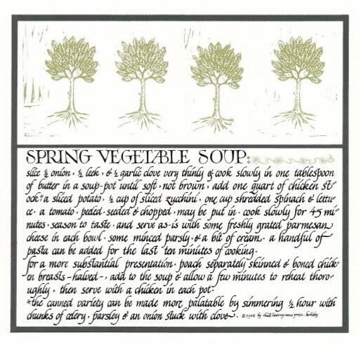 (*NEW ARRIVAL*) (Chez Panisse) Spring Vegetable Soup.