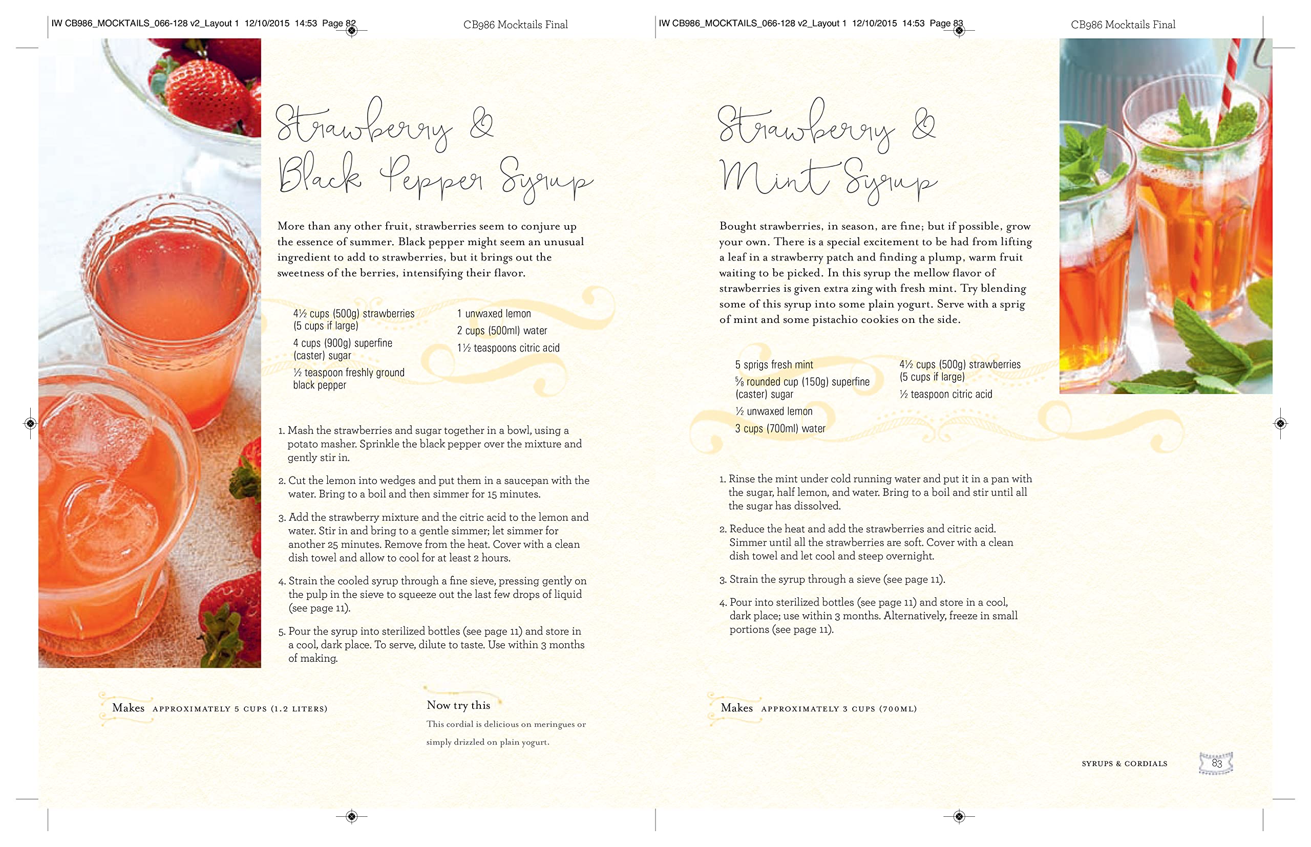 Mocktails, Cordials, Syrups, Infusions and More: Over 80 Delicious Recipes for Alcohol-free Drinks (Ryland Peters & Small)