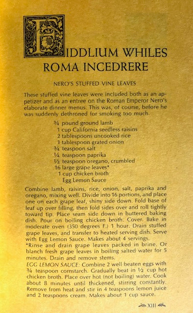 (*NEW ARRIVAL*) (Raisins) Royal Raisin Recipes of the Ancient World.