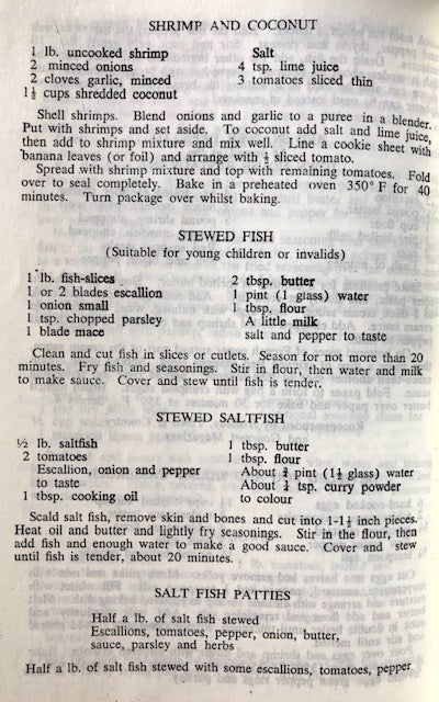 Jamaican Cookery: Recipes from Old Jamaican Grandmothers, 1997 reprint (Wenton O. Spence)