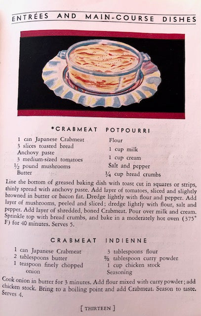 (Booklet) 66 Fascinating Ways to Serve Japanese Deep Sea Crabmeat.