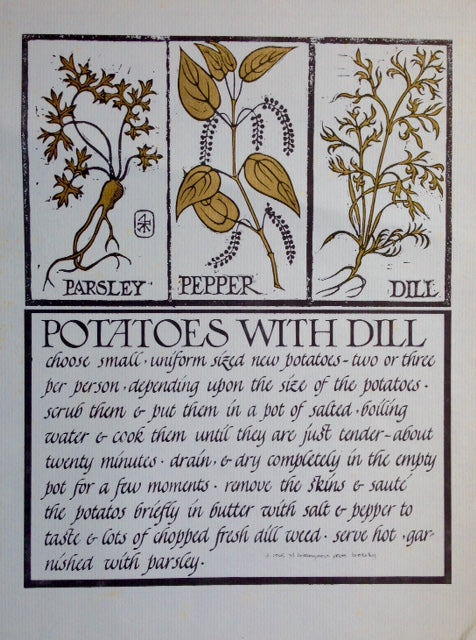 (*NEW ARRIVAL*) (Chez Panisse) Potatoes with Dill