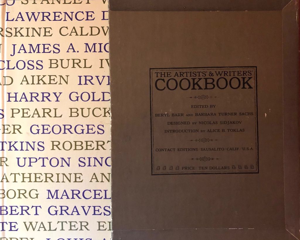 (*NEW ARRIVAL*) (Art) Beryl Barr & Barbara Turner Sachs, eds. The Artists' and Writers' Cookbook.