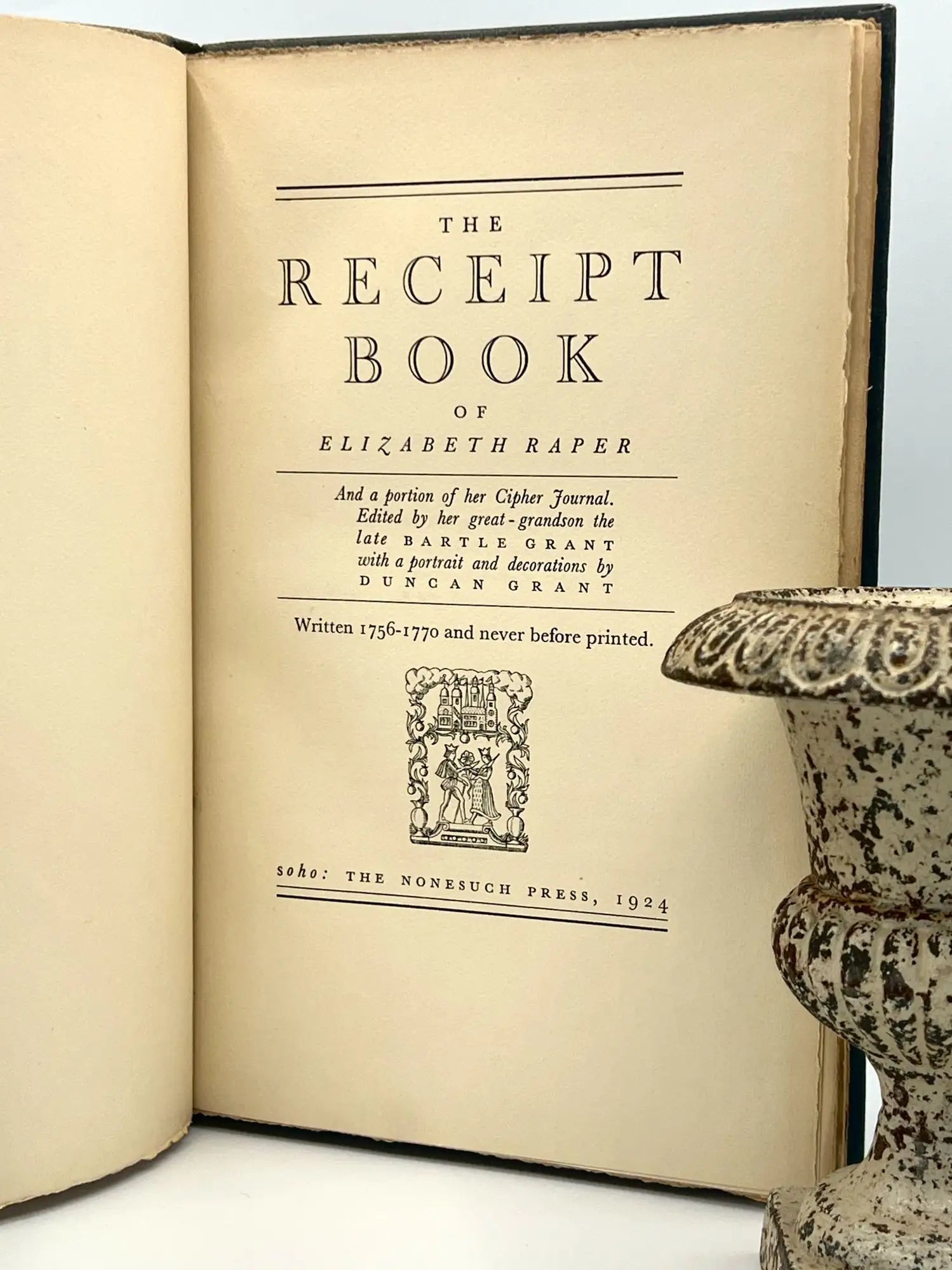 (**NEW ARRIVAL**) [Elizabeth David] Blencowe, Ann. The Receipt Book of Ann Blencowe - A.D. 1694