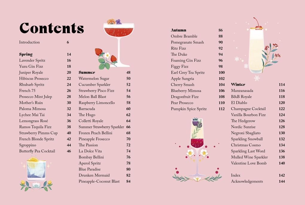Spritz and Fizz: 60 cocktail recipes to pop the bubbles (Julia Murray)