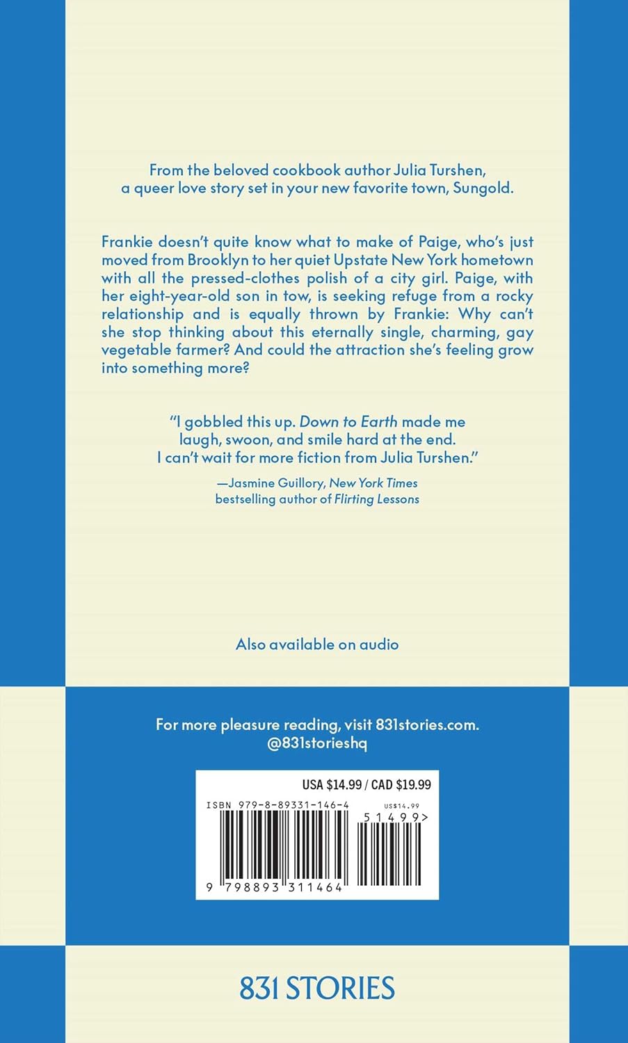 *Pre-order* Down to Earth: An 831 Stories Romance (Julia Turshen)