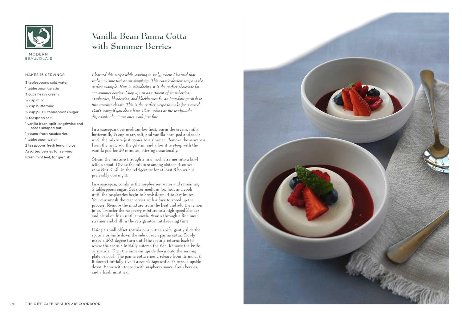 The New Cafe Beaujolais Cookbook: Recipes from the Iconic Mendocino Restaurant (Julian Lopez) *Signed*