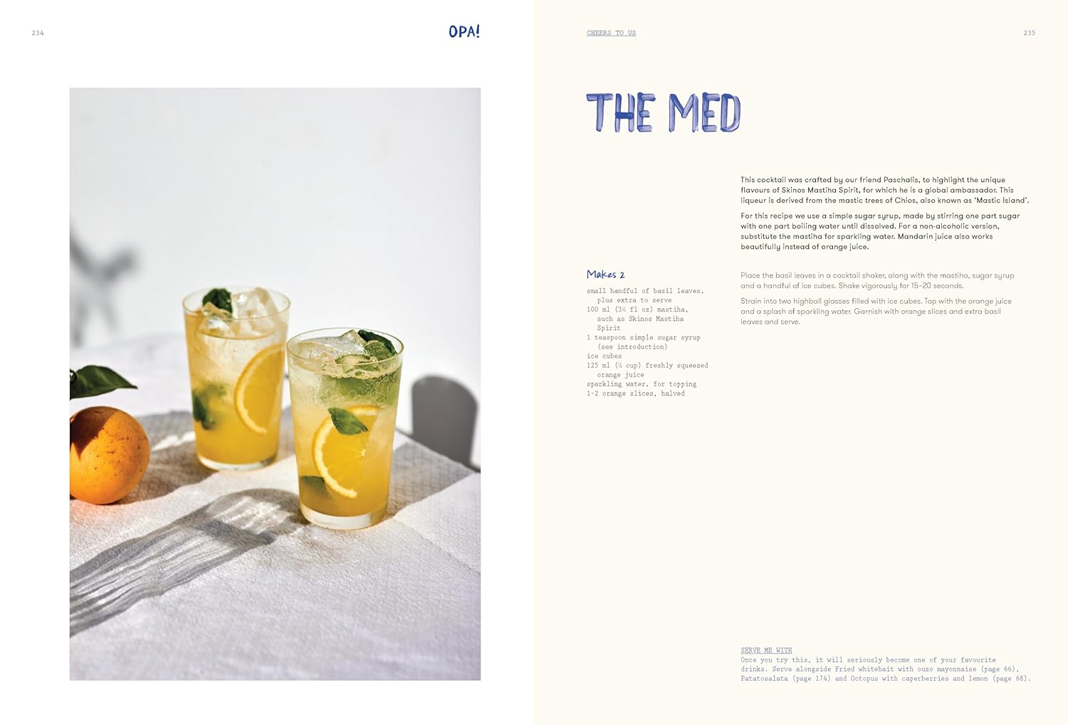 OPA!: Recipes inspired by Greek tavernas (Helena Moursellas and Vikki Moursellas)